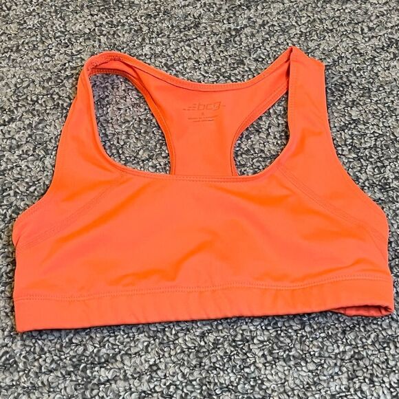 BCG Orange Unlined Racerback Sports Bra Size Small - Picture 1 of 5